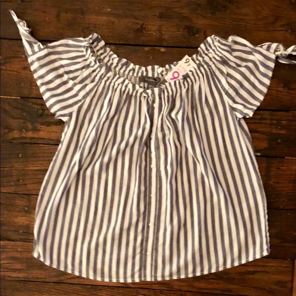Women’s Vertical Striped Top, Primark, Size 2